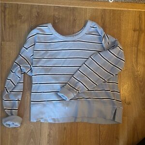 Aerie Offline Blue and White Striped Sweater